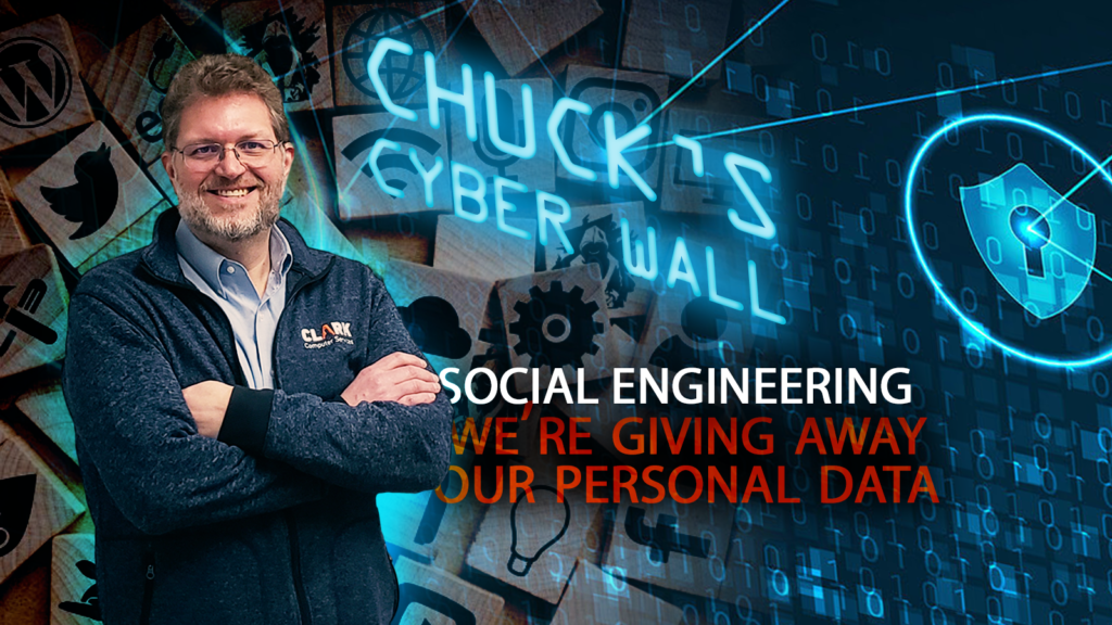 Chucks Cyber Wall - Social Engineering title card.