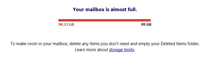 Outlook Tips: Tidying Up Your Inbox | Sydney's Seminar | Outlook Tips: Tidying Up Your Inbox | Sydney's Seminar | Sydney's Seminar - Outlook Tips - Tidying Up Your Inbox - your mailbox is almost full image