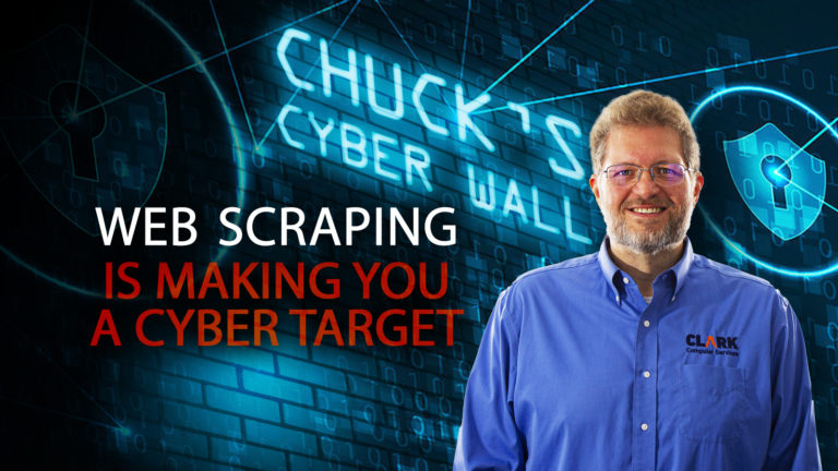 Chuck's Cyber Wall Title Image Web Scraping is Making you a target