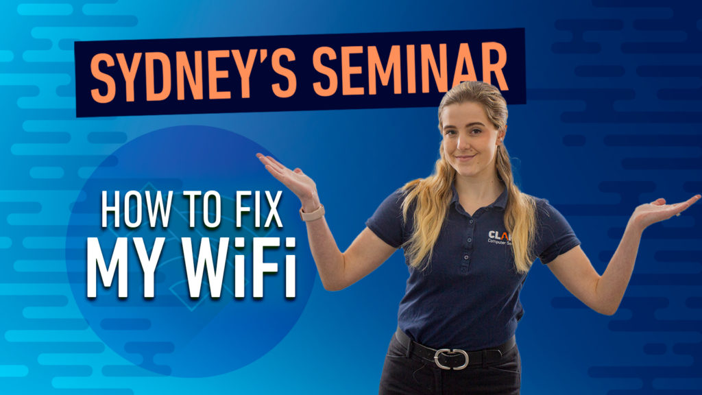 How To Fix My WiFi Title Card with Sydney