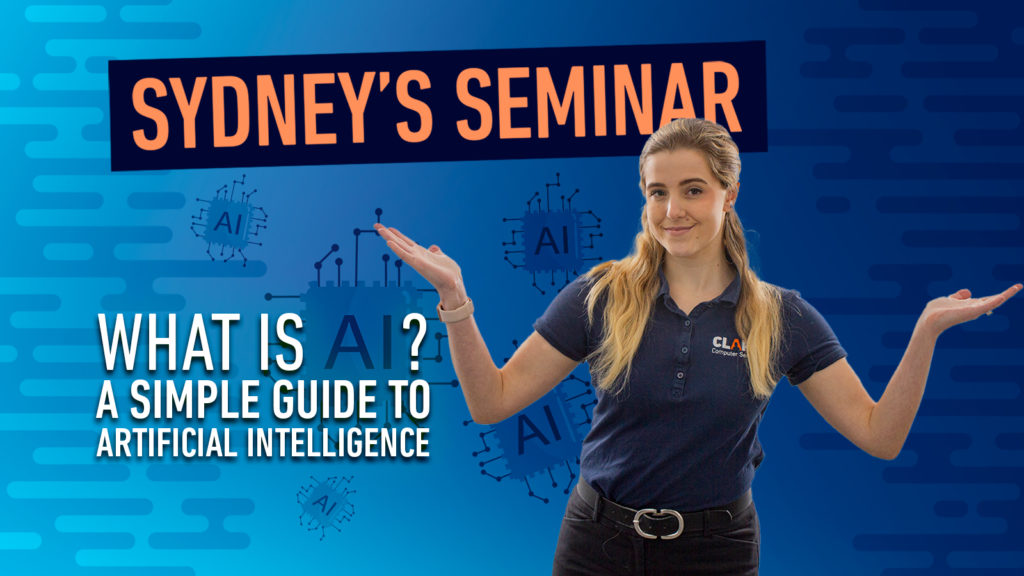 Sydney's Seminar What is AI title card.