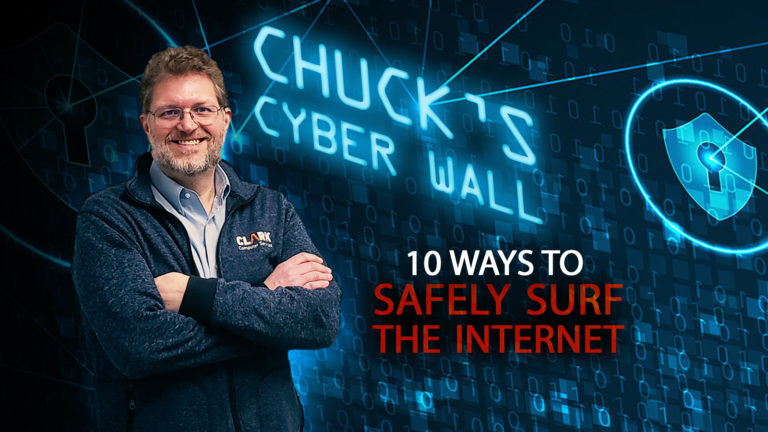 Chuck's Cyber Wall How to Safely Surf the Internet title card.