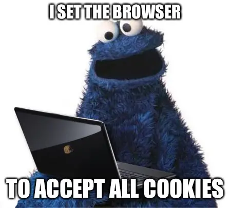 Answers to Common Internet Questions | Chuck's Cyber Wall | Answers to Common Internet Questions | Chuck's Cyber Wall | Chuck's Cyber Wall: Common Internet Questions image of cookie monster with a laptop.