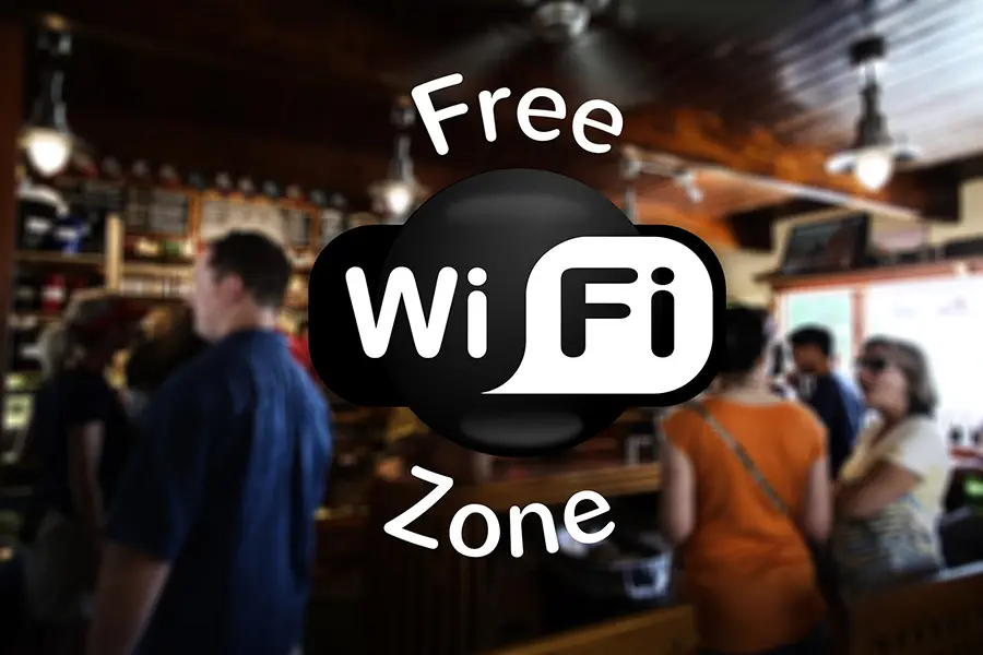 Answers to Common Internet Questions | Chuck's Cyber Wall | Answers to Common Internet Questions | Chuck's Cyber Wall | Chuck's Cyber Wall: Common Internet Questions image of people in a bar area that offers free wifi.
