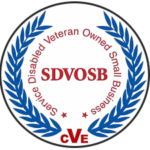 Clark Computer Services | IT Managed Services for Business | Service-Disabled Veteran-Owned Small Business (SDVOSB) certification badge with CVE verification