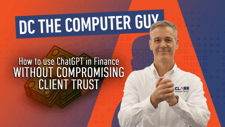 DC the Computer Guy title card for using ChatGPT in Finance.