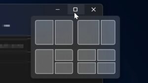 Snap Layouts for new workflow tools in Windows 11.