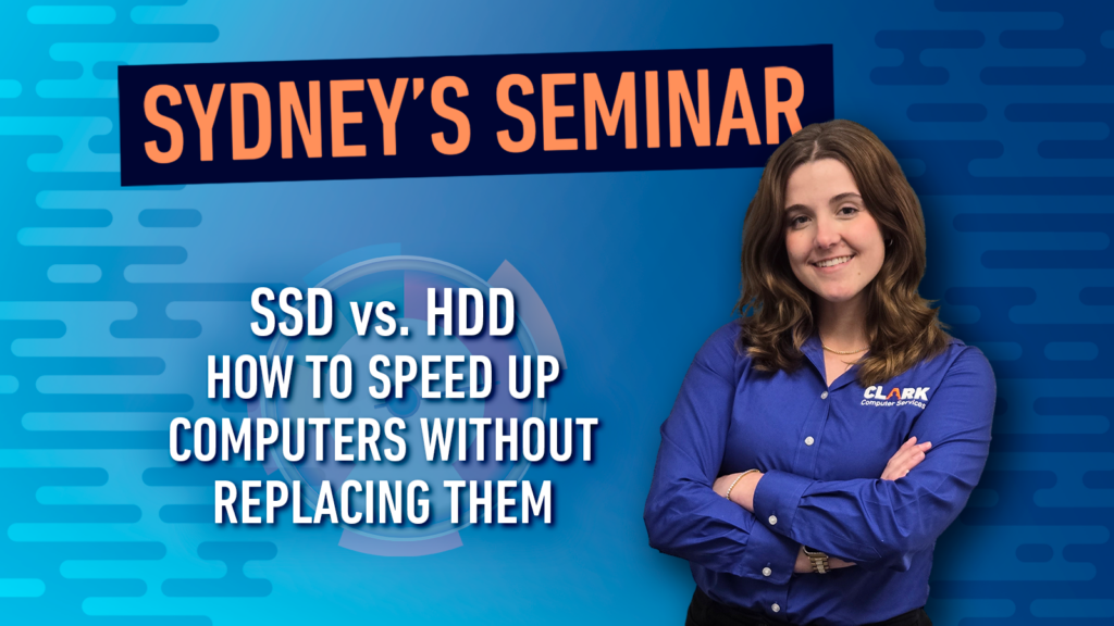 Sydney's Seminar SSD vs HDD How to Speed Up Business Computers.