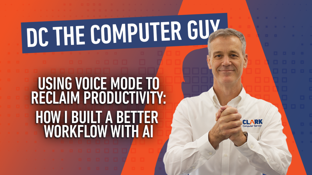 DC the Computer Guy: How I built a Better Workflow with AI title card.