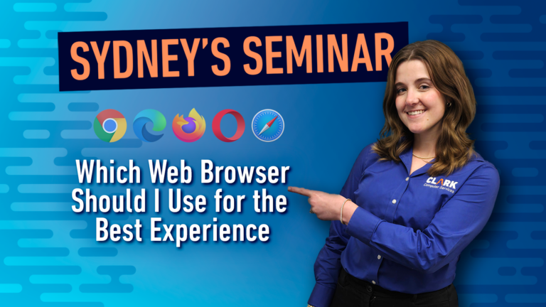 Sydney's Seminar, Which Browser Should I Use title card.